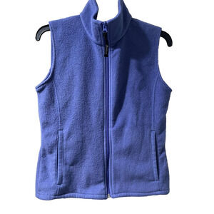 Woolrich Fleece Zip Up Vest Layers Blue Size X-Small A001742